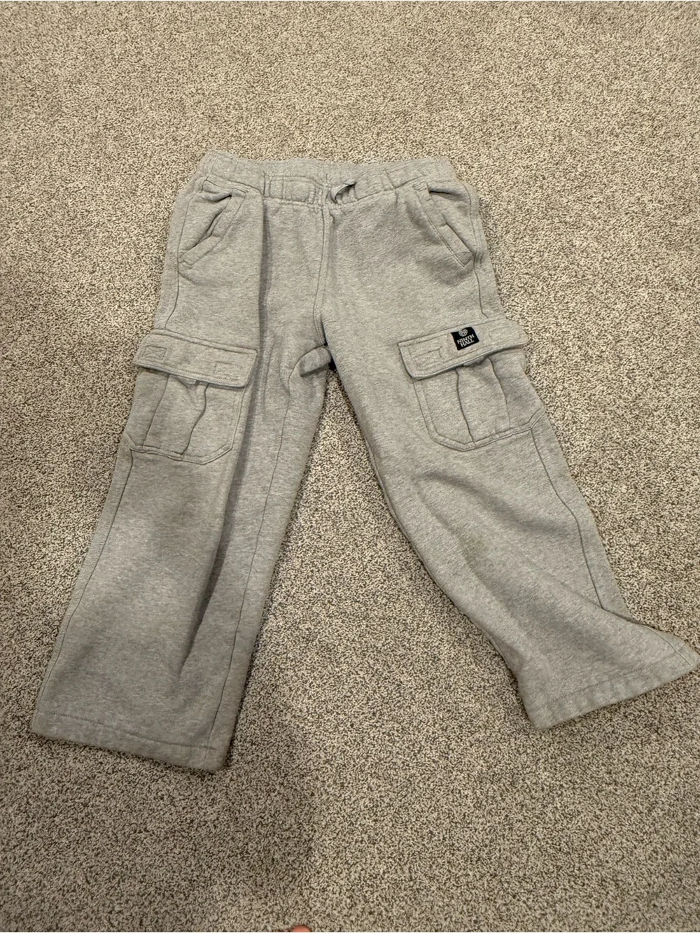 Ninth Hall Kids Gray Cargo Sweat Joggers with Cargo Pockets